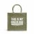 Джутовая сумка "This is my green bag", хаки