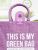 Джутовая сумка "This is my green bag" лаванда